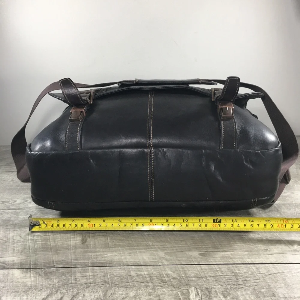 Reaction Kenneth Cole Show Business Leather Briefcase Laptop Shoulder Flap Bag